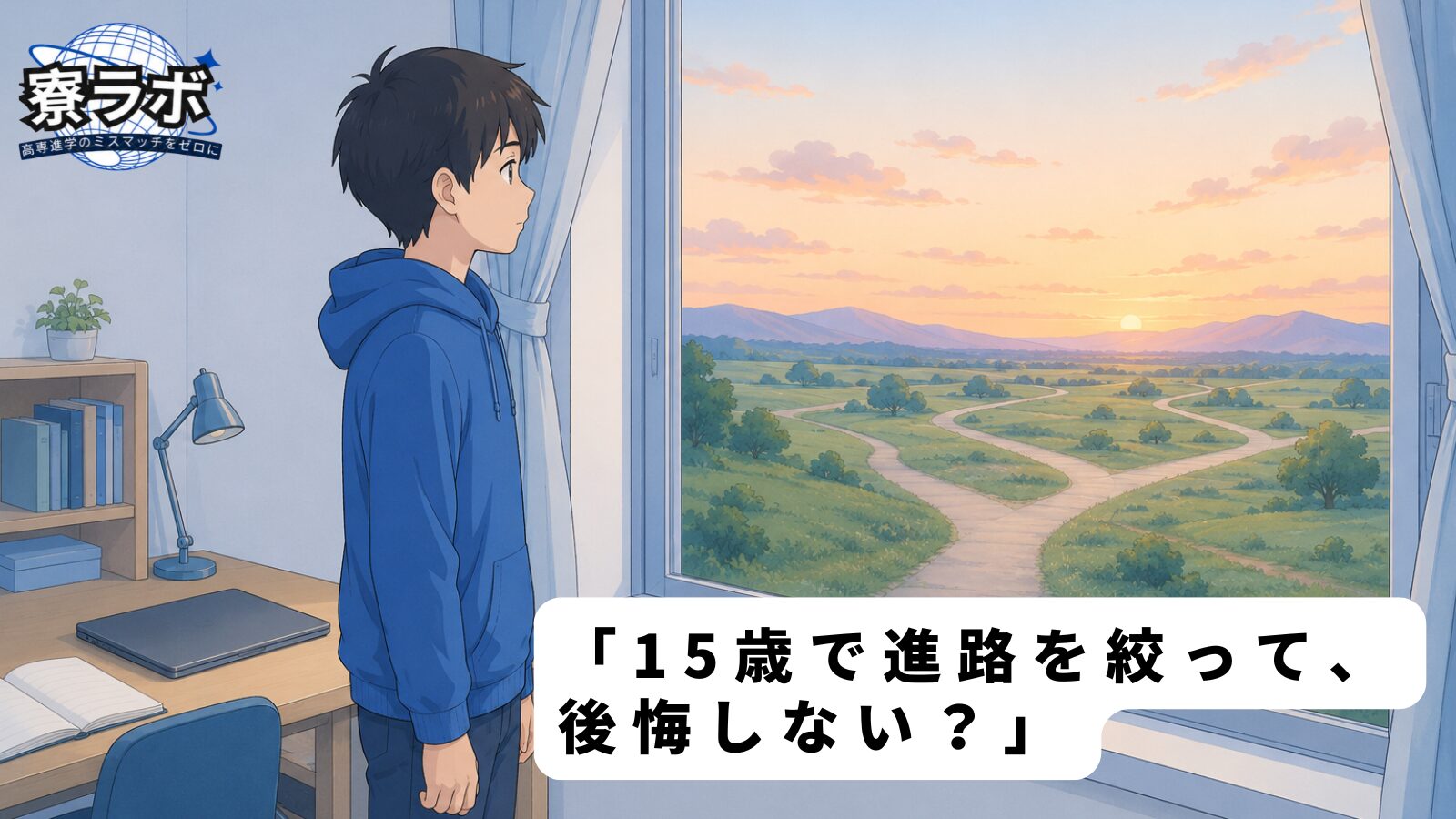 「15歳で進路を絞って、後悔しない?」という不安には