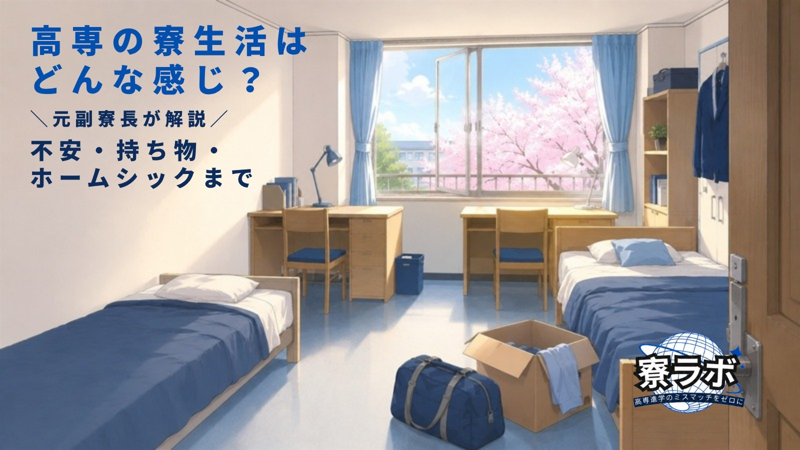 高専の寮生活はどんな感じ？｜不安・持ち物・ホームシックまで元副寮長が解説