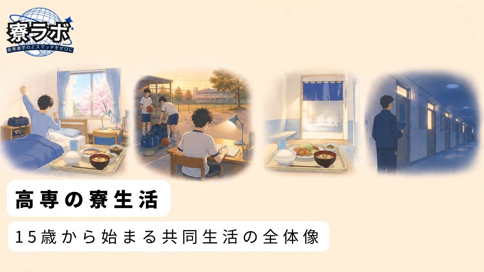 高専の寮生活|15歳から始まる共同生活の全体像