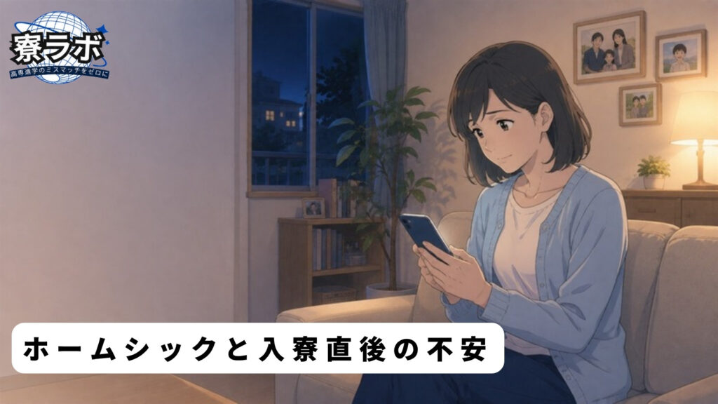 ホームシックと入寮直後の不安