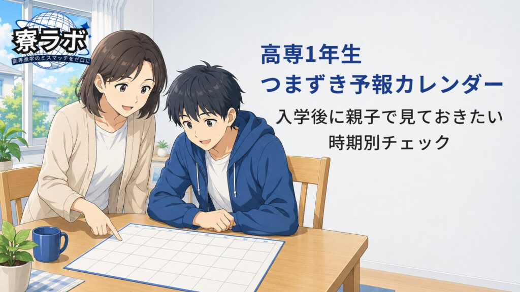 高専1年生つまずき予報カレンダー｜入学後に親子で見ておきたい時期別チェック