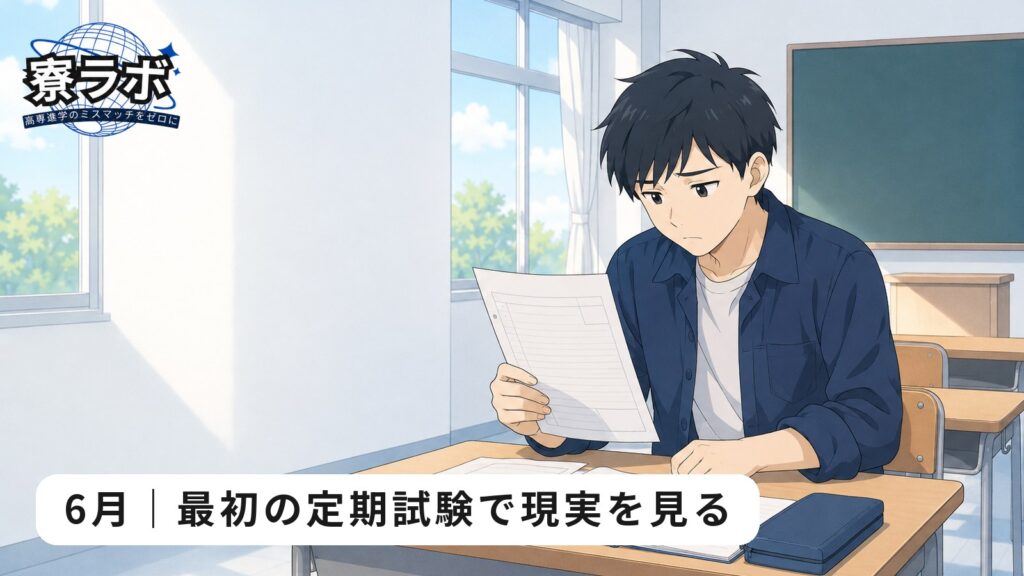 6月|最初の定期試験で現実を見る