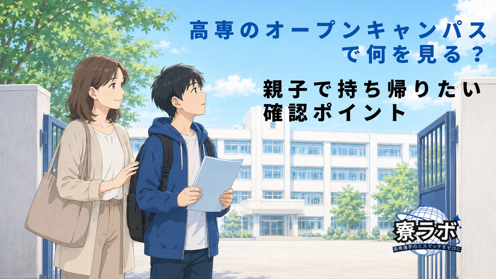 高専のオープンキャンパスで何を見る？親子で持ち帰りたい確認ポイントを卒業生が整理