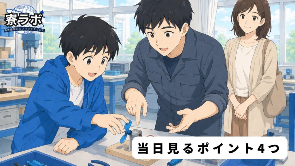 当日見るポイント4つ