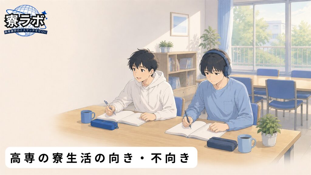 高専の寮生活の向き・不向き