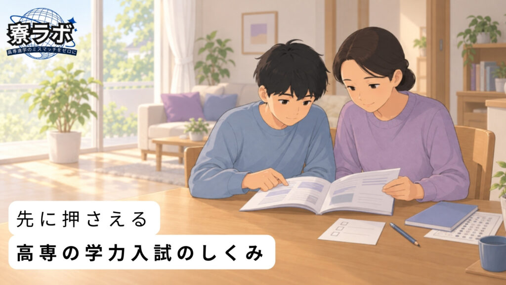 先に押さえる|高専の学力入試のしくみ