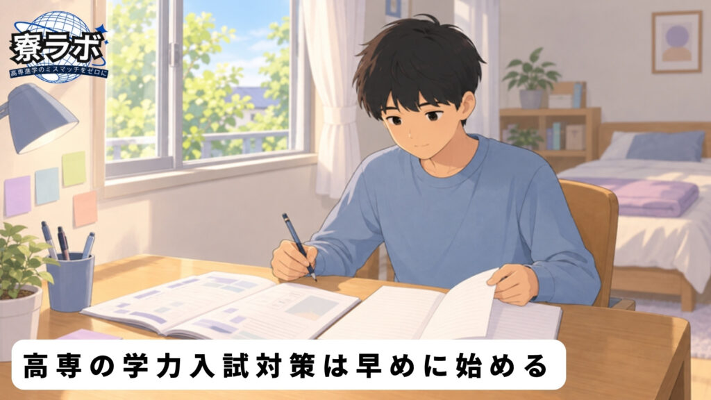 高専の学力入試対策は早めに始める
