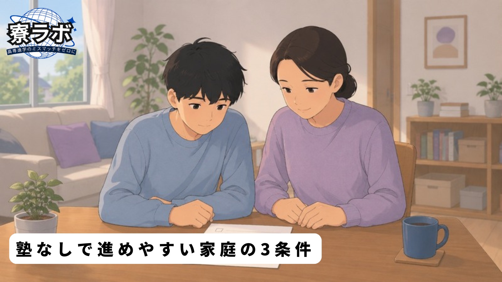 塾なしで進めやすい家庭の3条件